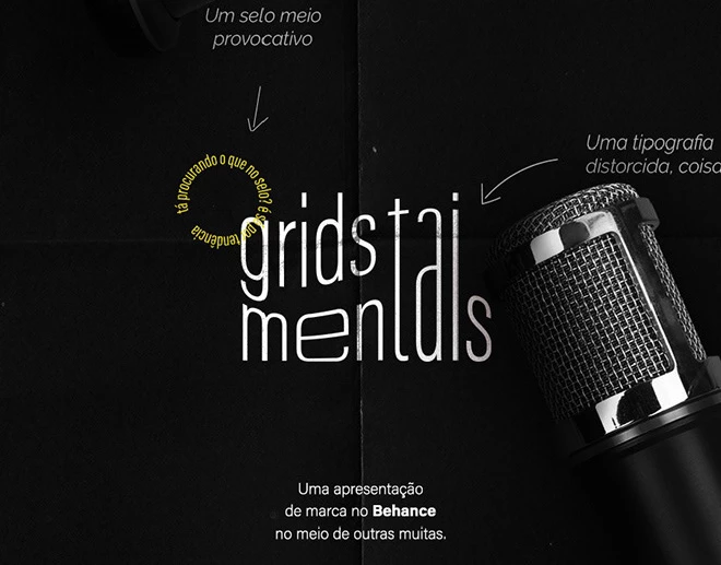 Identidade visual Grids Mentais Podcast